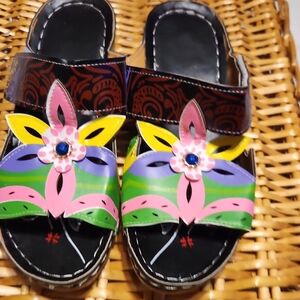 Vibrant Floral Women's Wedges